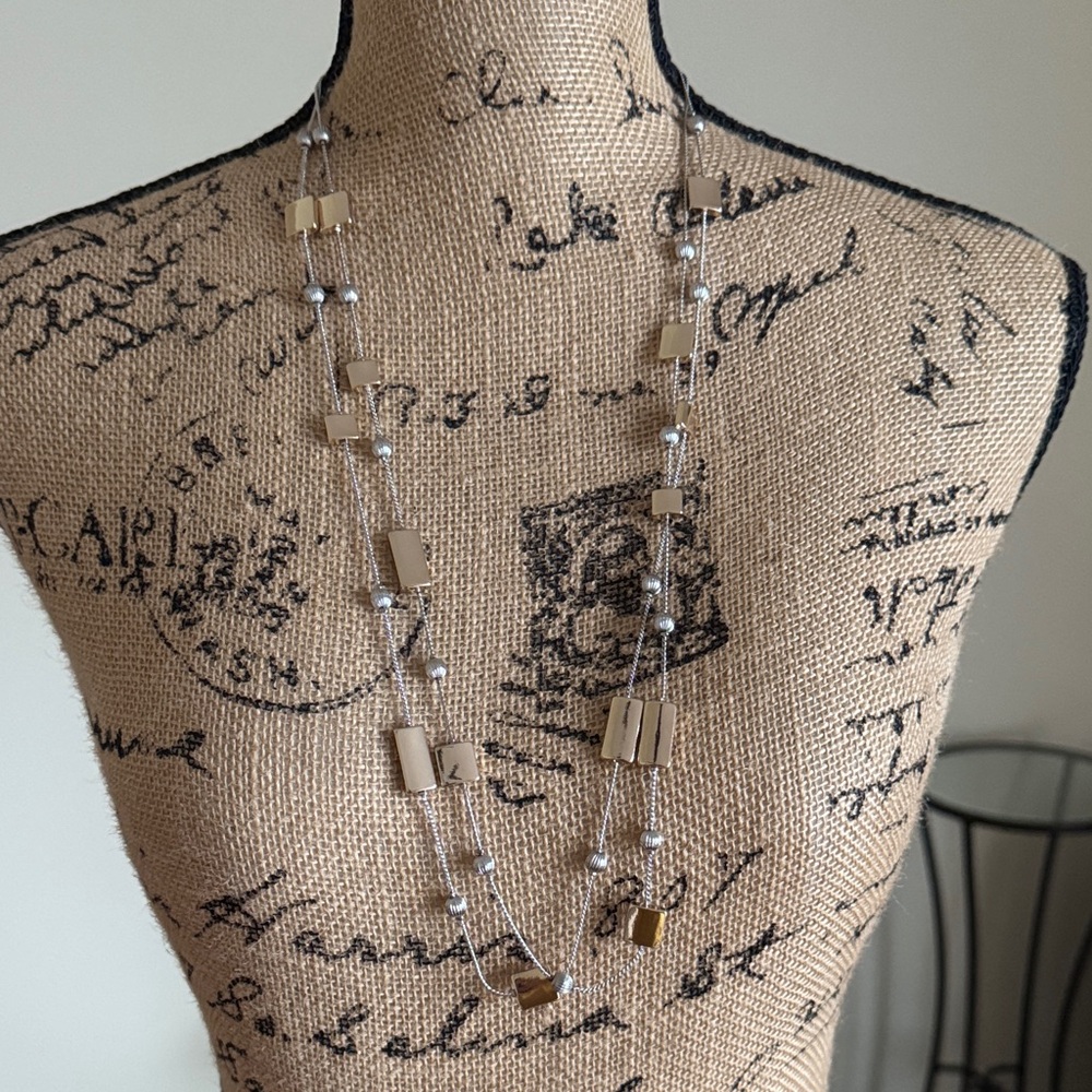 41 Hawthorn Elegant Gold and Silver Necklace